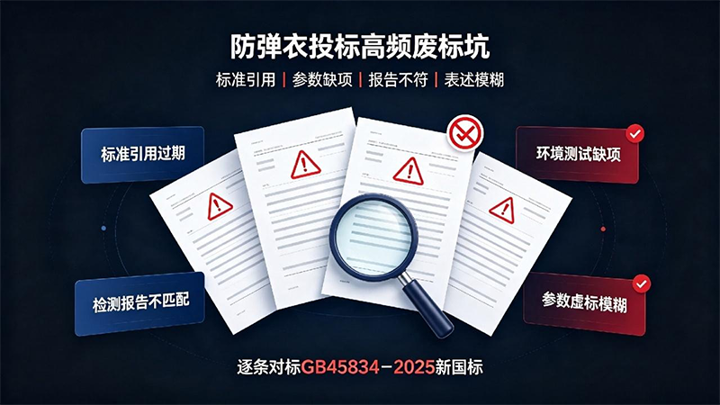 防弹衣投标废标风险提醒